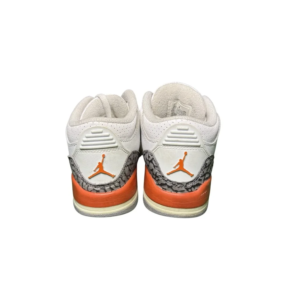 Jordan 3 Retro Georgia Peach White Orange Sail FQ9174-121‎ Kids Size 13C